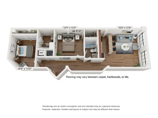 2 Bed 2 Bath
