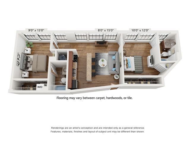 2 Bed 2 Bath