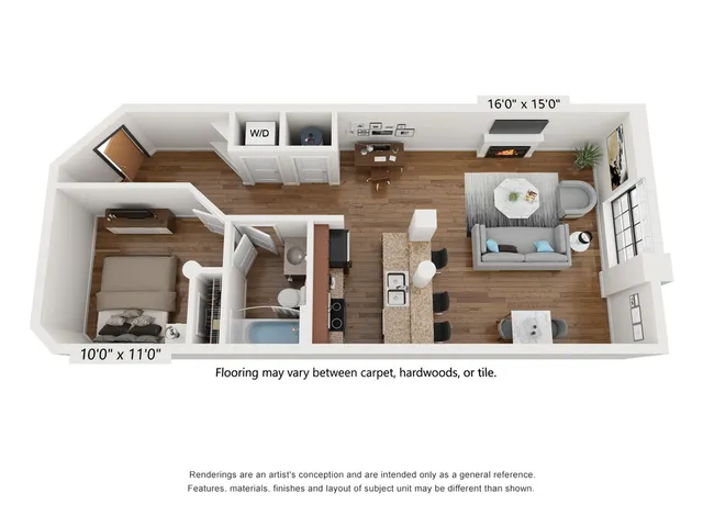 1 Bed 1 Bath