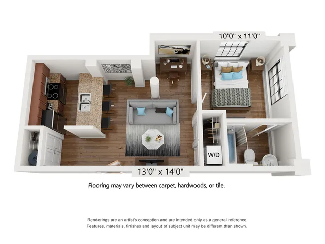 1 Bed 1 Bath