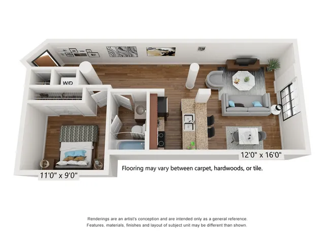 1 Bed 1 Bath