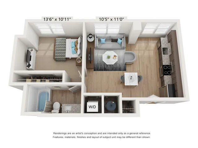 1 Bed 1 Bath