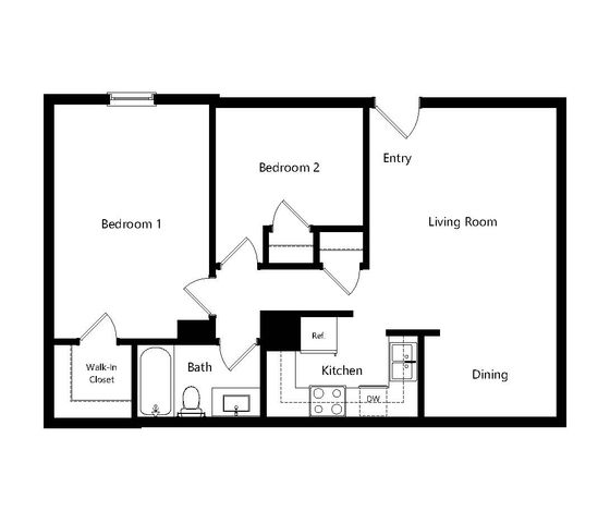 Pecan Grove 2x1 Floorplan