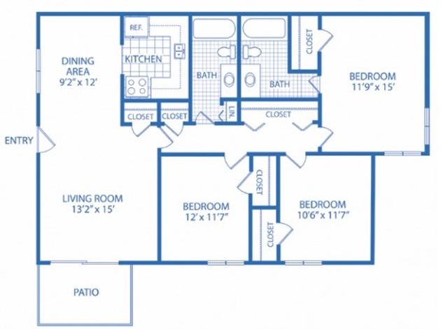 3BR 2BATH