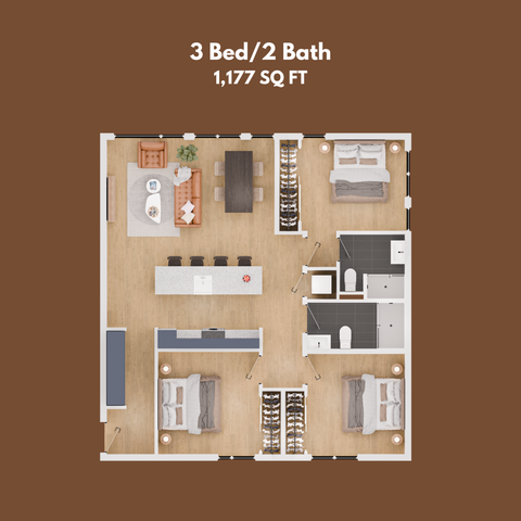 3 Bed
