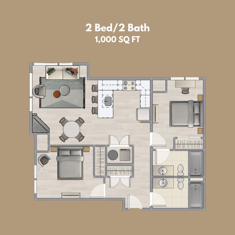 2 Bed/2 Bath