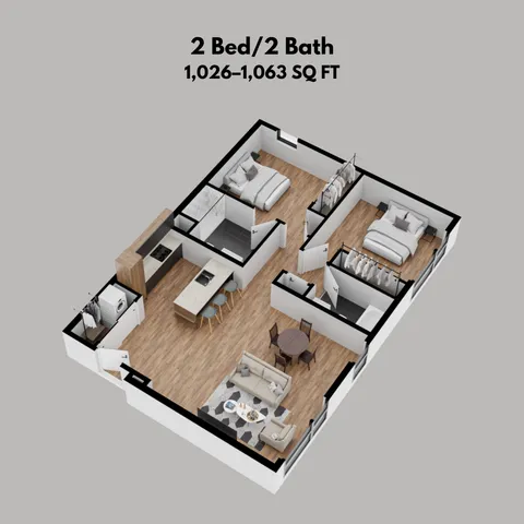 2 Bed/2 Bath