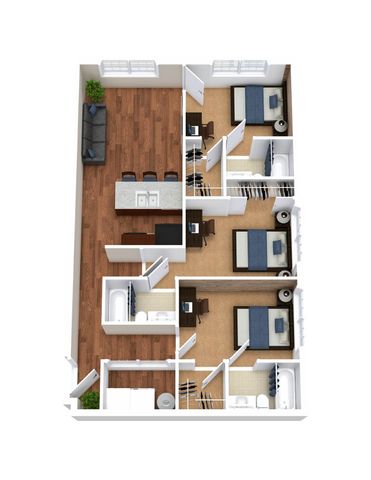 3 bed 3 bath
