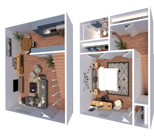 1 Bedroom Townhouse- Ruby