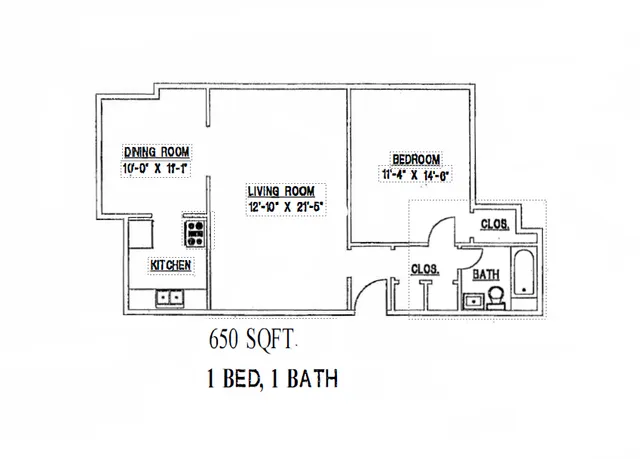 1 bed