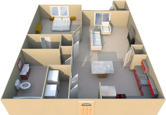 1 Bedroom Floorplan