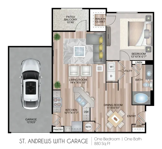 St. Andrews With Garage