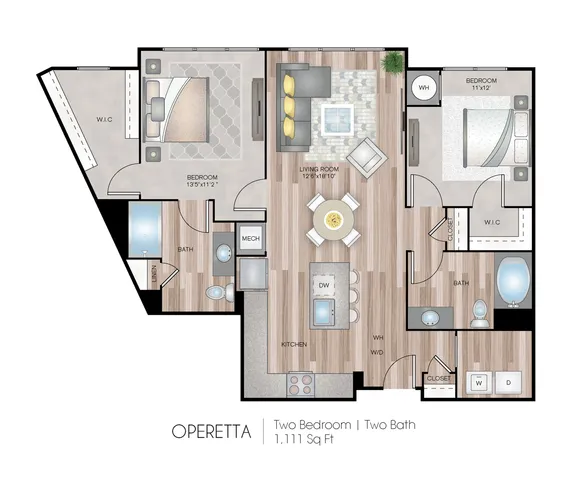 2 Bed Floor Plan