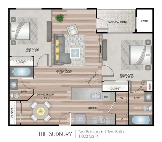 2 Bedroom Apartment