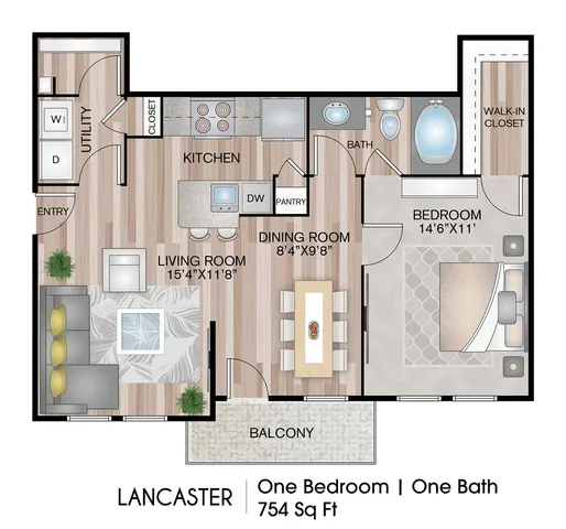 One Bedroom Apartment