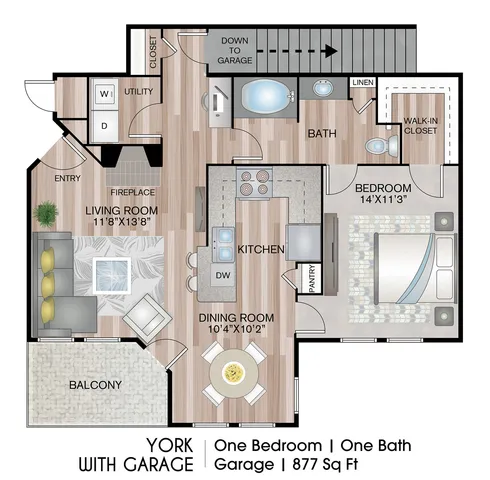 One Bedroom Apartment