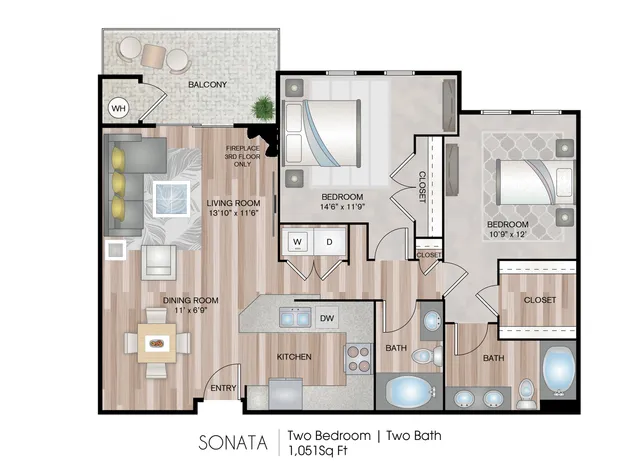 2 Bedroom Apartment