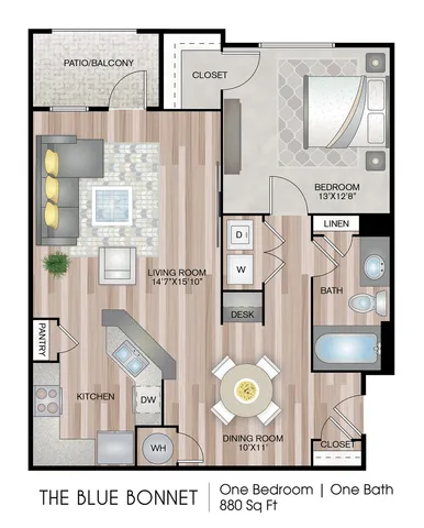 floorplan The Blue Bonnet - Premium Plus Upgrade