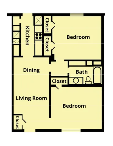 B4 - 2 Bed 1 Bath