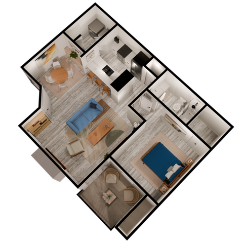 A2 - 1 Bed 1 Bath
