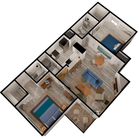 B1 - 2 Bed 2 Bath