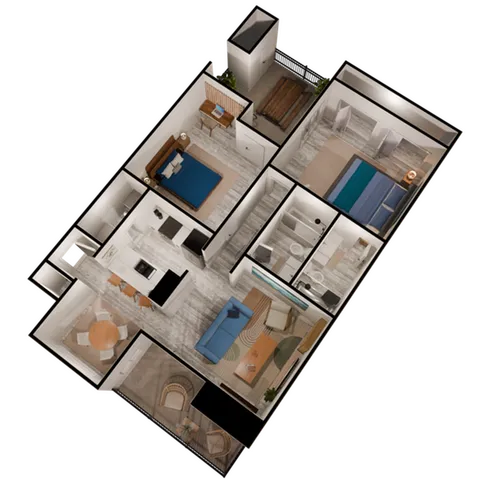 B2 - 2 Bed 2 Bath