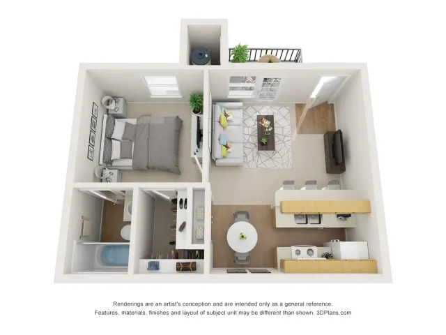 A1 - 1 Bed 1 Bath