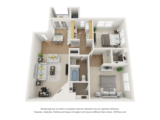 B1 - 2 Bed 1 Bath