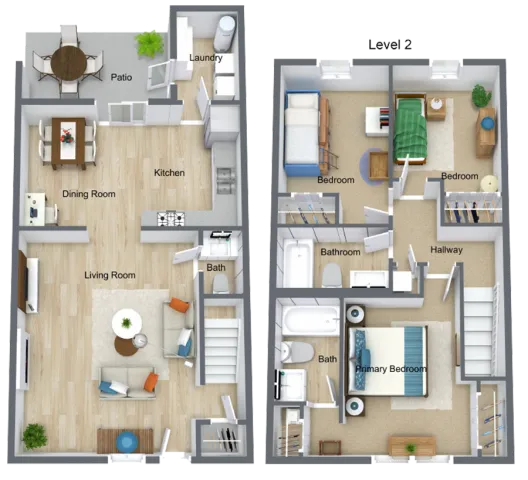 C1 - 3 Bed 2.5 Bath