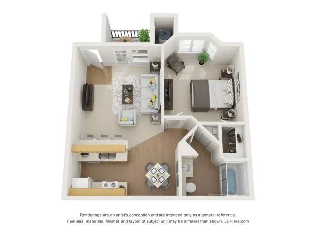 A2 - 1 Bed 1 Bath