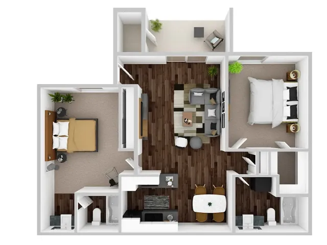 B1 - 2 Bed 2 Bath