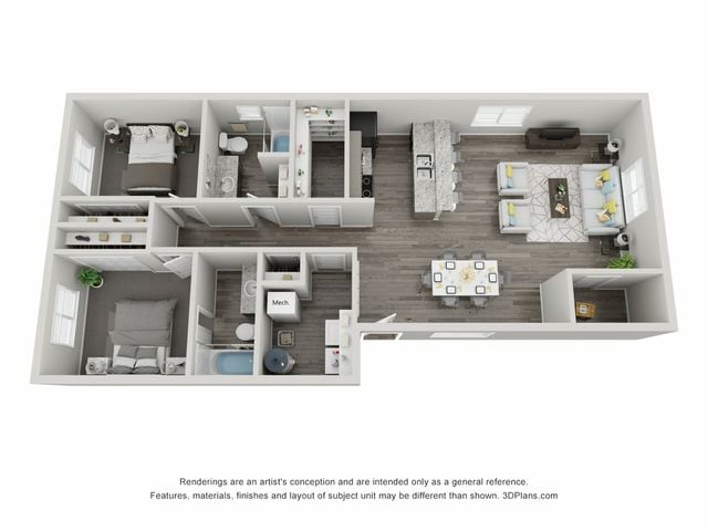 2 bedroom