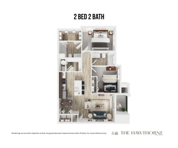 The Hawthorne Apartments 2x2
