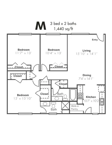 Ashford St Cloud 3x2DD