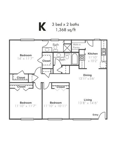 Ashford St Cloud 3x2BU