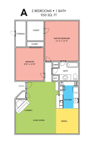 Ashford Pecan Grove_2Bedrooms 1 Bath