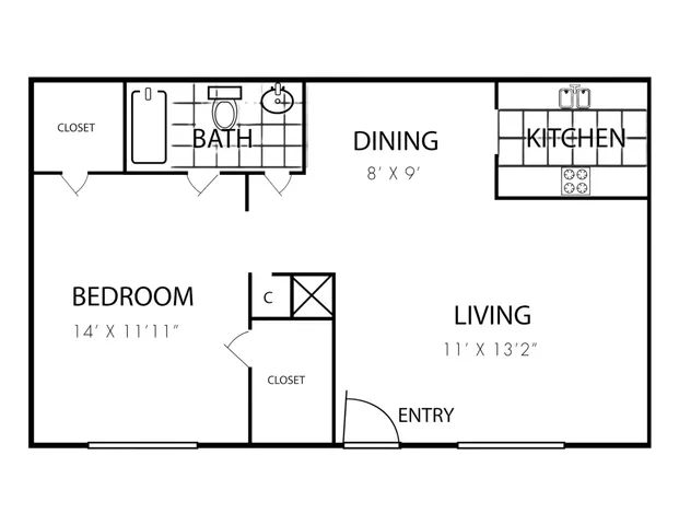 Ashford Casa Bella 1 Bed 1 Bath