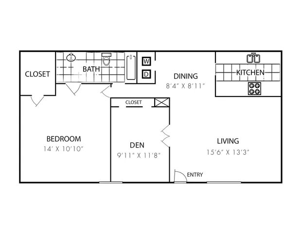 Ashford Casa Bella 1 Bed 1 Bath