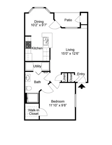 Ashford Wellington 1 Bed 1 Bath