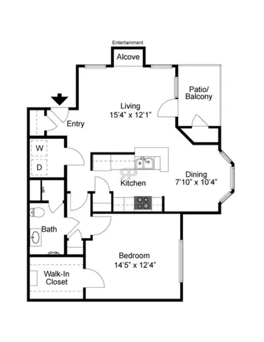 Ashford Wellington 1 Bed 1 Bath
