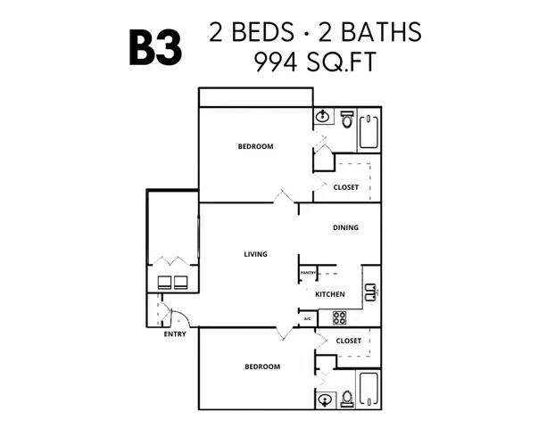 Ashford Cove 2 Bed 2 Bath