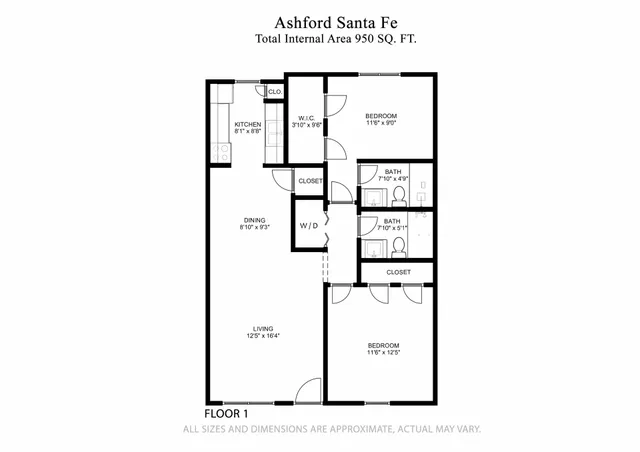 Ashford Santa Fe 2 Bed 2 Bath