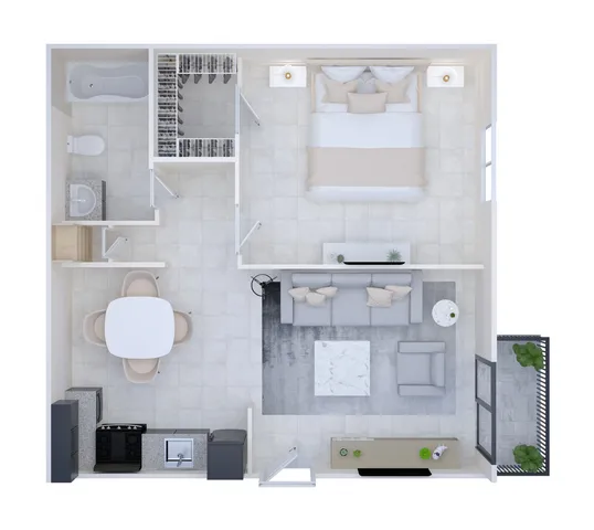 Ashford Costa Perla 1 Bed 1 Bath Apartment