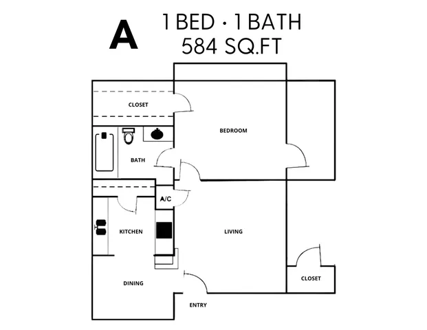 Ashford Cove 1 Bed 1 Bath
