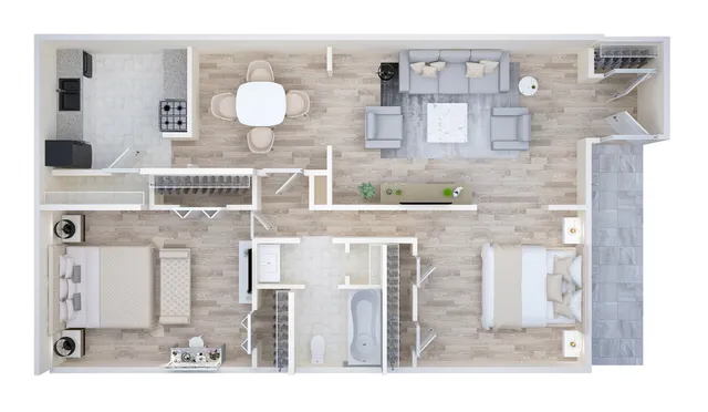 Ashford Buena Vista 2 Bed 1 Bath