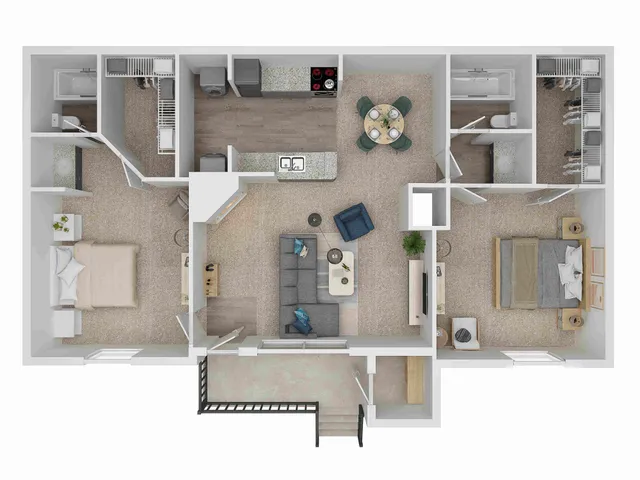 3 Bed / 2 Bath &mdash; 887 sq. ft