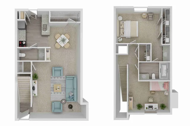 2 Bed / 2.5 Bath &mdash; 1,086 sq. ft