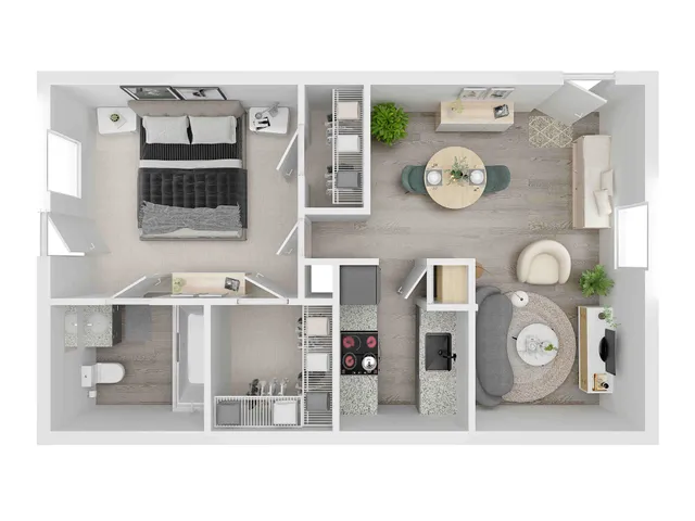Ashford Willow Falls 1 bed 1 bath 680 sqft