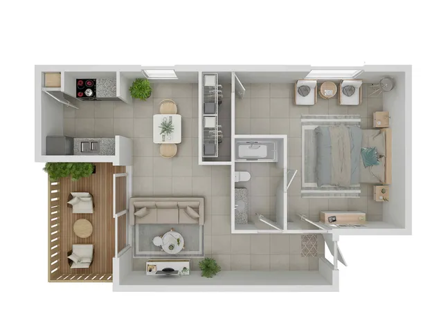 Ashford Casa Serena 1 Bed 1 Bath