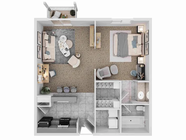 Ashford Santa Ana 1 Bed 1 Bath